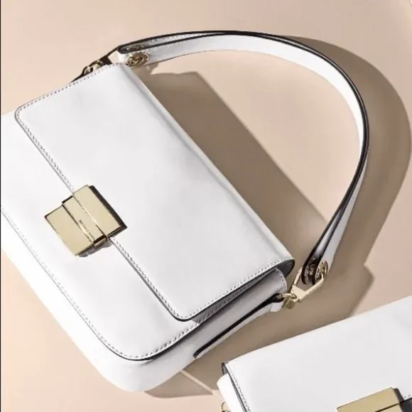 AFB shoulder bag ホワイト Leather Bag, Shoulder Bag, White Handbag, Small Handbag